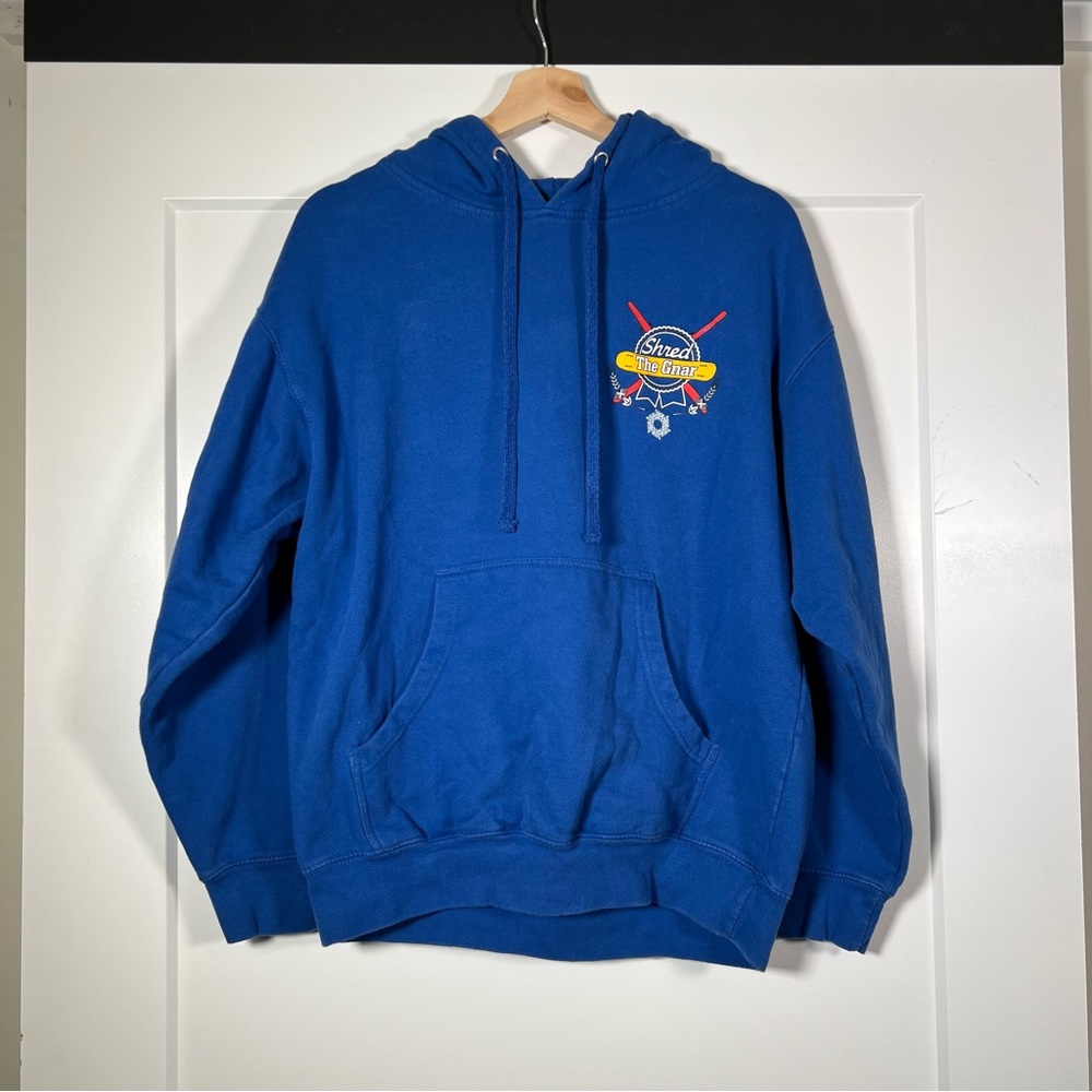 Shred The Gnar Blacksburg VA Blue Hoodie Men’s M